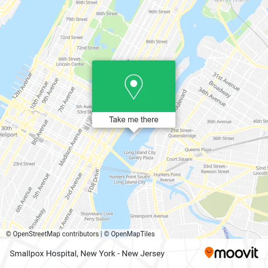 Smallpox Hospital map