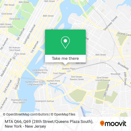 MTA Q66, Q69 (28th Street / Queens Plaza South) map