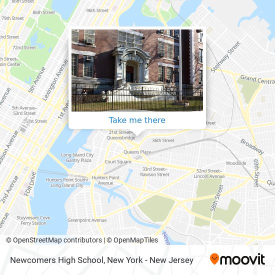 Newcomers High School map