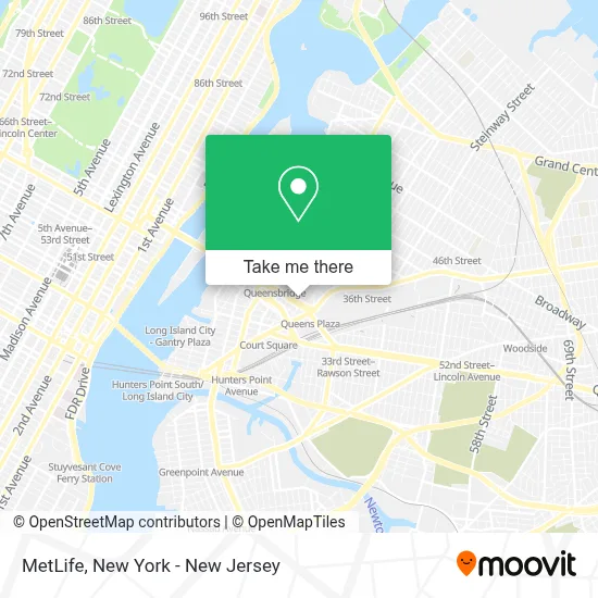 MetLife map
