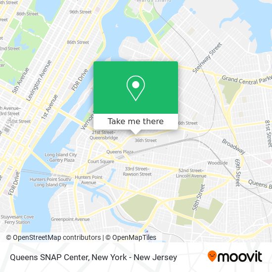 Queens SNAP Center map