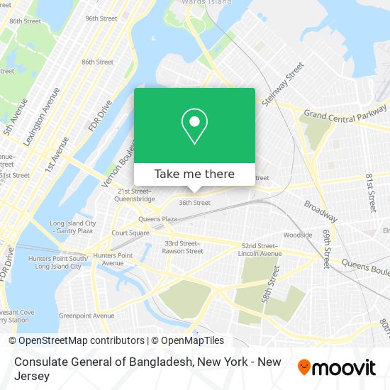 Mapa de Consulate General of Bangladesh