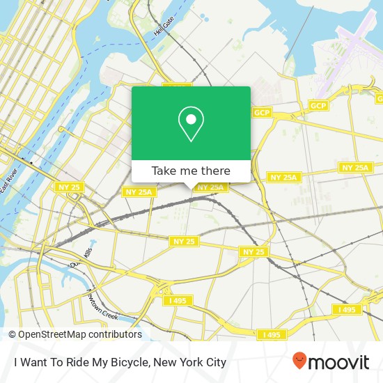 I Want To Ride My Bicycle map