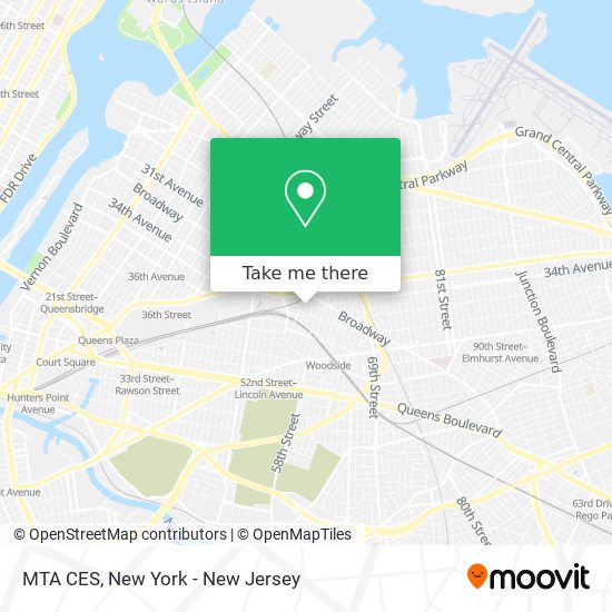 Mapa de MTA CES