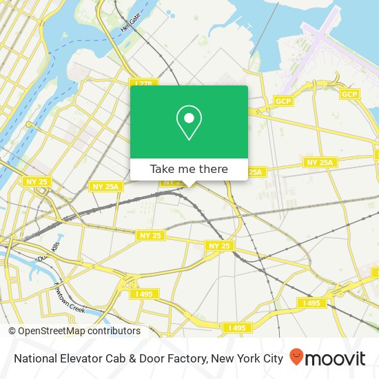National Elevator Cab & Door Factory map