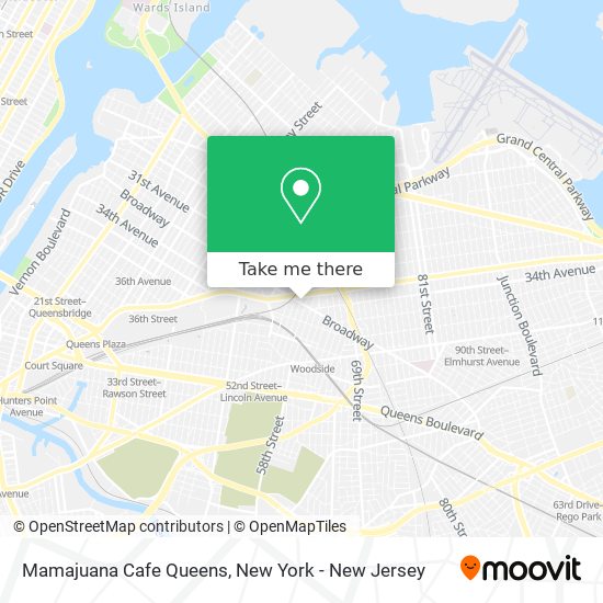 Mamajuana Cafe Queens map