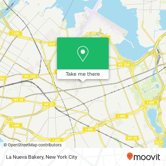 La Nueva Bakery map