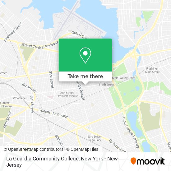 Mapa de La Guardia Community College