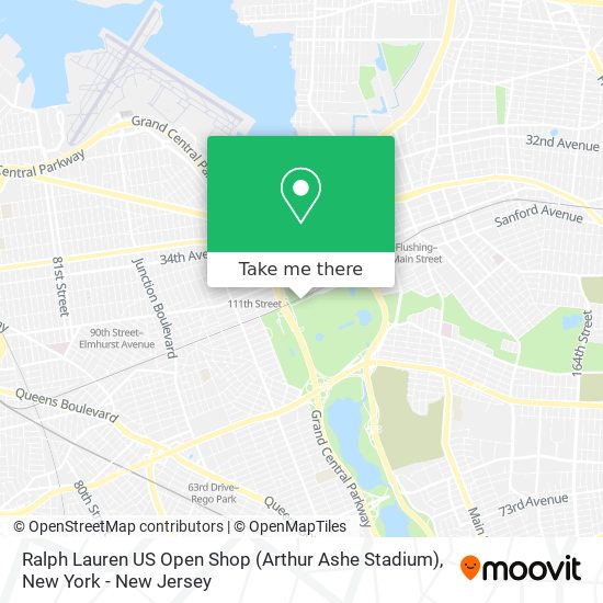 Ralph Lauren US Open Shop (Arthur Ashe Stadium) map