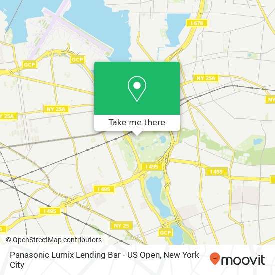 Panasonic Lumix Lending Bar - US Open map