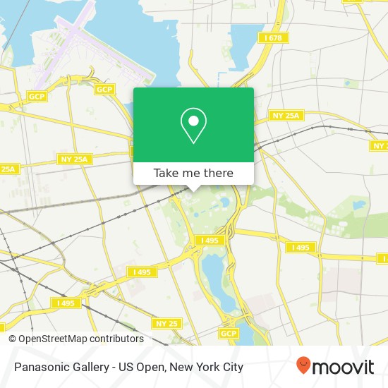 Panasonic Gallery - US Open map