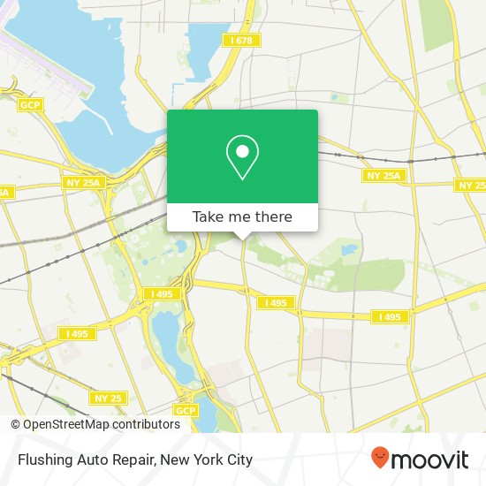 Flushing Auto Repair map