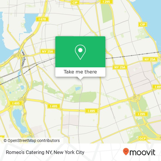 Mapa de Romeo's Catering NY
