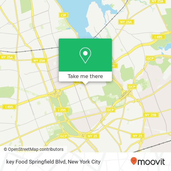 key Food Springfield Blvd map