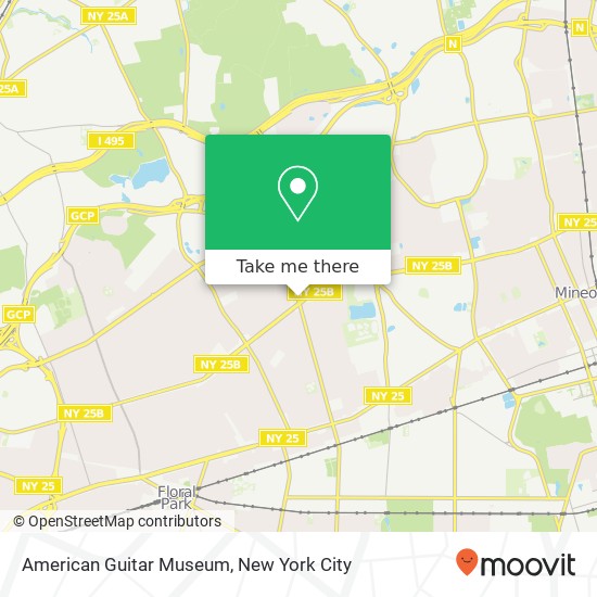 American Guitar Museum map