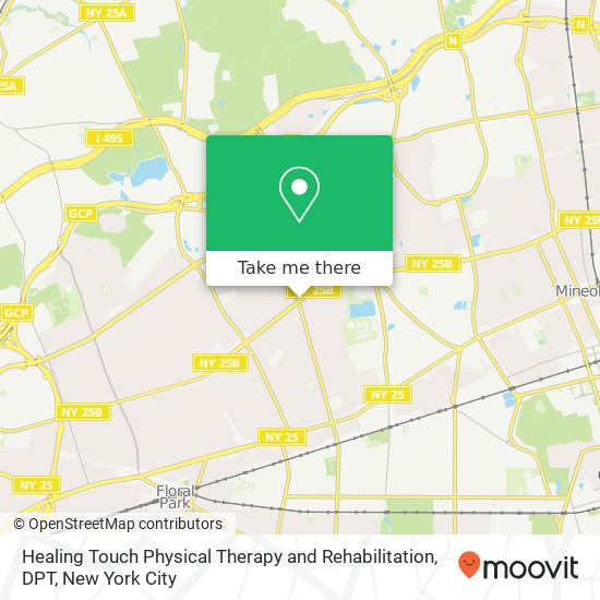 Mapa de Healing Touch Physical Therapy and Rehabilitation, DPT