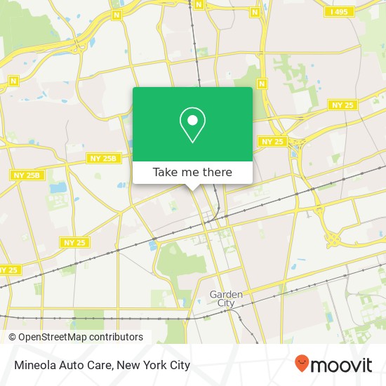 Mineola Auto Care map