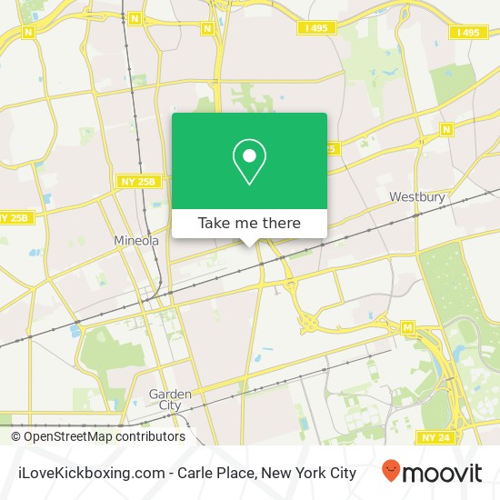 iLoveKickboxing.com - Carle Place map