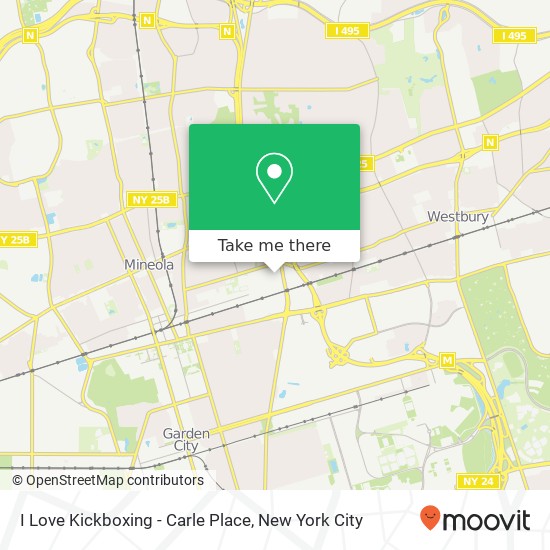 Mapa de I Love Kickboxing - Carle Place