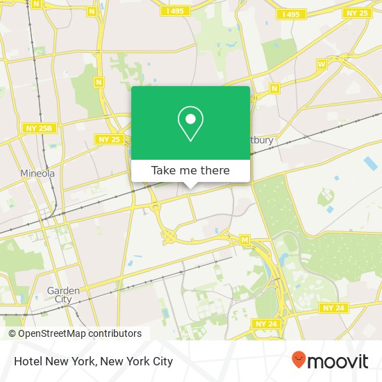 Mapa de Hotel New York