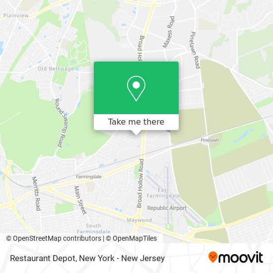 Restaurant Depot map