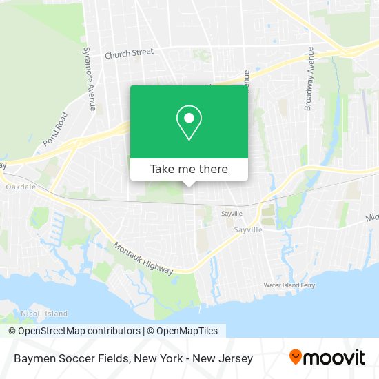 Baymen Soccer Fields map