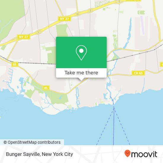 Bunger Sayville map