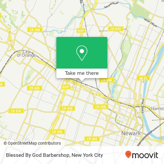Mapa de Blessed By God Barbershop