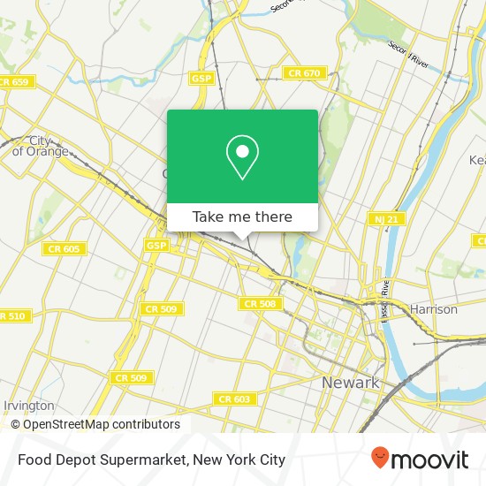 Mapa de Food Depot Supermarket