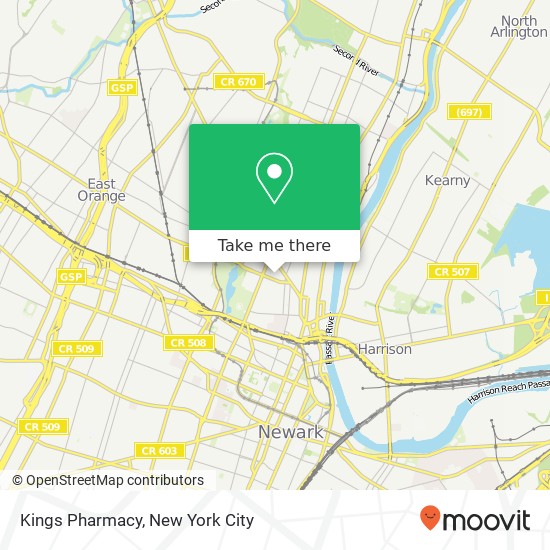 Kings Pharmacy map