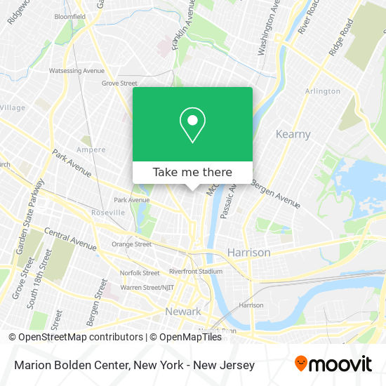 Mapa de Marion Bolden Center