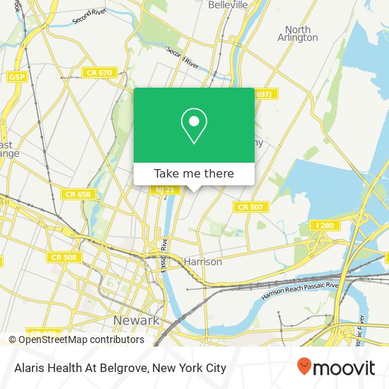 Alaris Health At Belgrove map