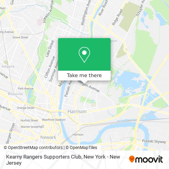 Mapa de Kearny Rangers Supporters Club