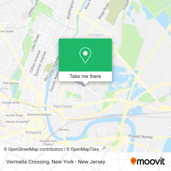Vermella Crossing map