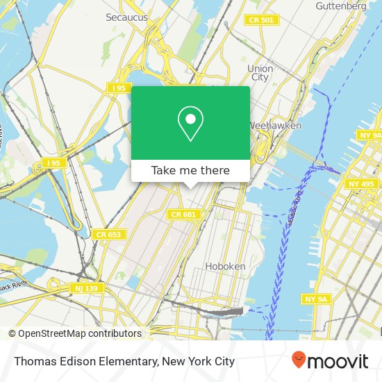 Mapa de Thomas Edison Elementary