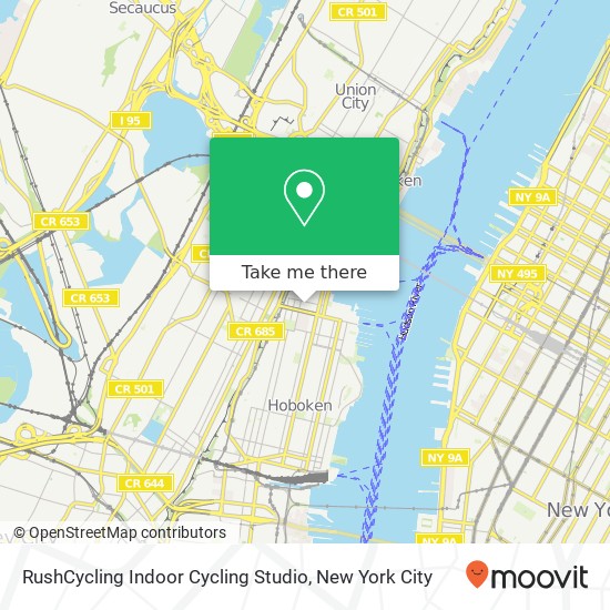Mapa de RushCycling Indoor Cycling Studio