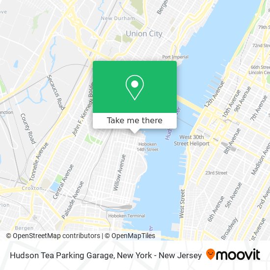 Mapa de Hudson Tea Parking Garage