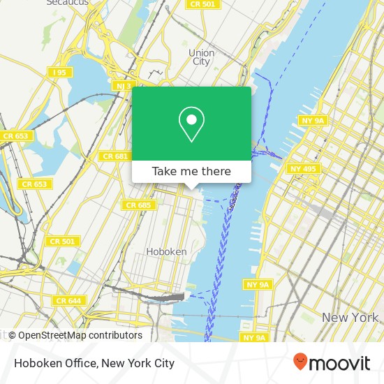 Hoboken Office map