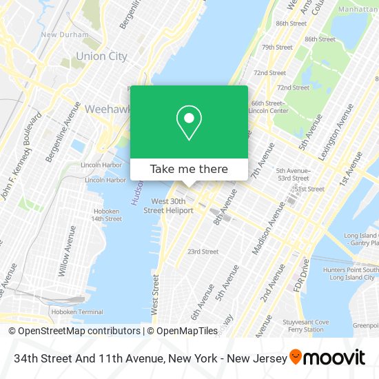 Mapa de 34th Street And 11th Avenue