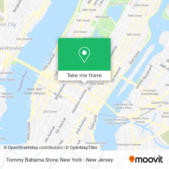 Mapa de Tommy Bahama Store