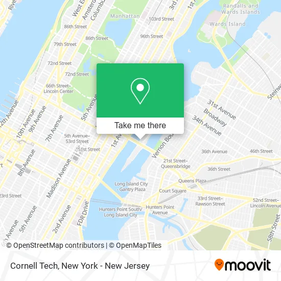 Cornell Tech map