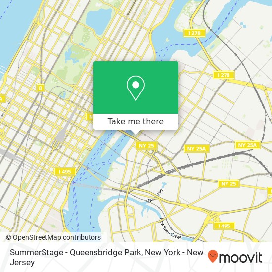 SummerStage - Queensbridge Park map