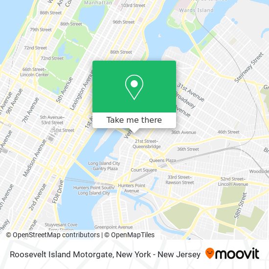 Roosevelt Island Motorgate map