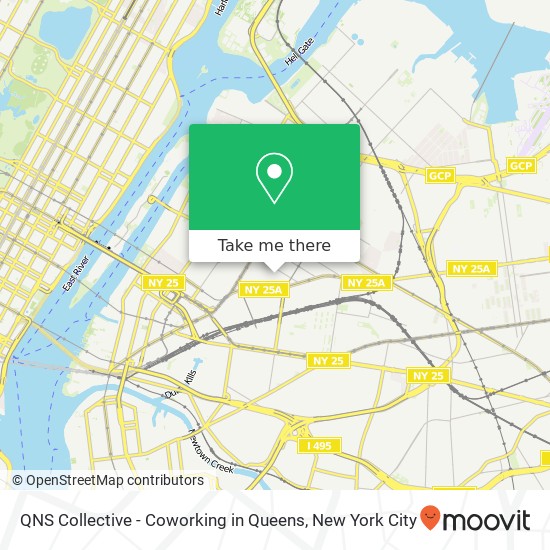 QNS Collective - Coworking in Queens map