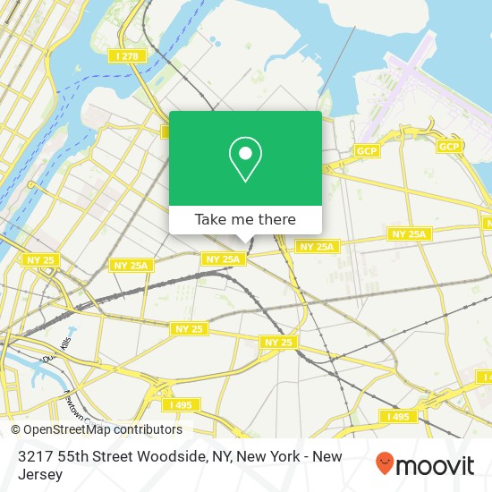 3217 55th Street Woodside, NY map
