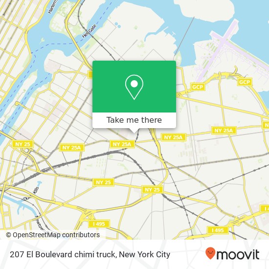 Mapa de 207 El Boulevard chimi truck