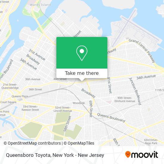 Mapa de Queensboro Toyota