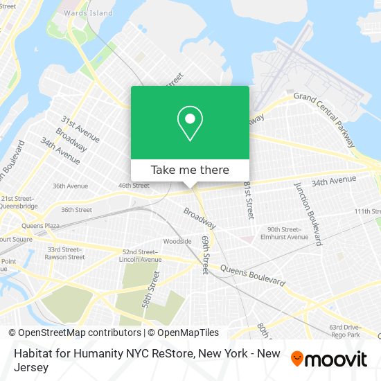 Mapa de Habitat for Humanity NYC ReStore