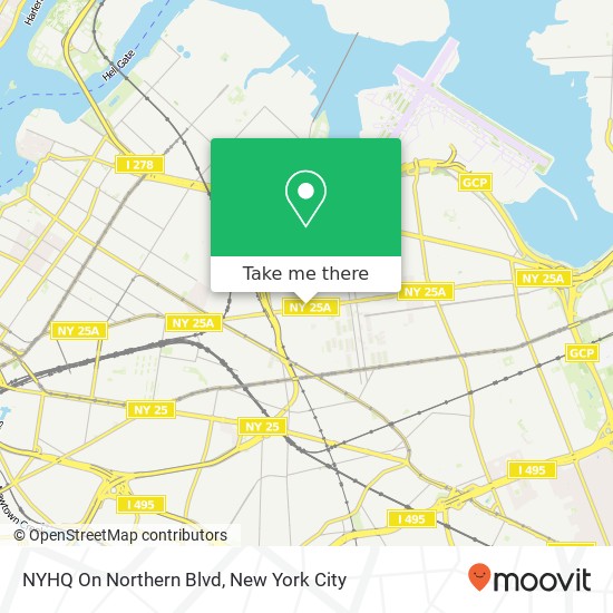 Mapa de NYHQ On Northern Blvd