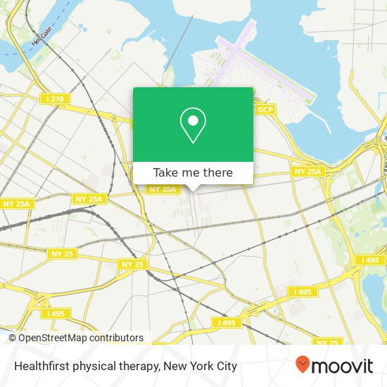 Mapa de Healthfirst physical therapy